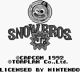 Snow Bros. Jr title screen for GameBoy